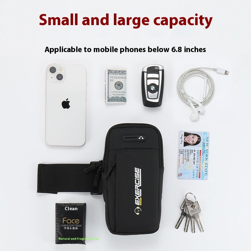Unisex 6.8 Inch Running Arm Wallet Bag For Phone Lightweight Breathable Wrist Sleeve Outdoor Sports - Muliva
