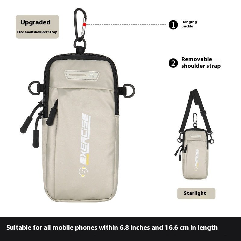 Unisex 6.8 Inch Running Arm Wallet Bag For Phone Lightweight Breathable Wrist Sleeve Outdoor Sports - Muliva