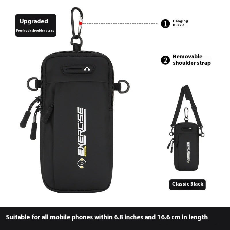 Unisex 6.8 Inch Running Arm Wallet Bag For Phone Lightweight Breathable Wrist Sleeve Outdoor Sports - Muliva