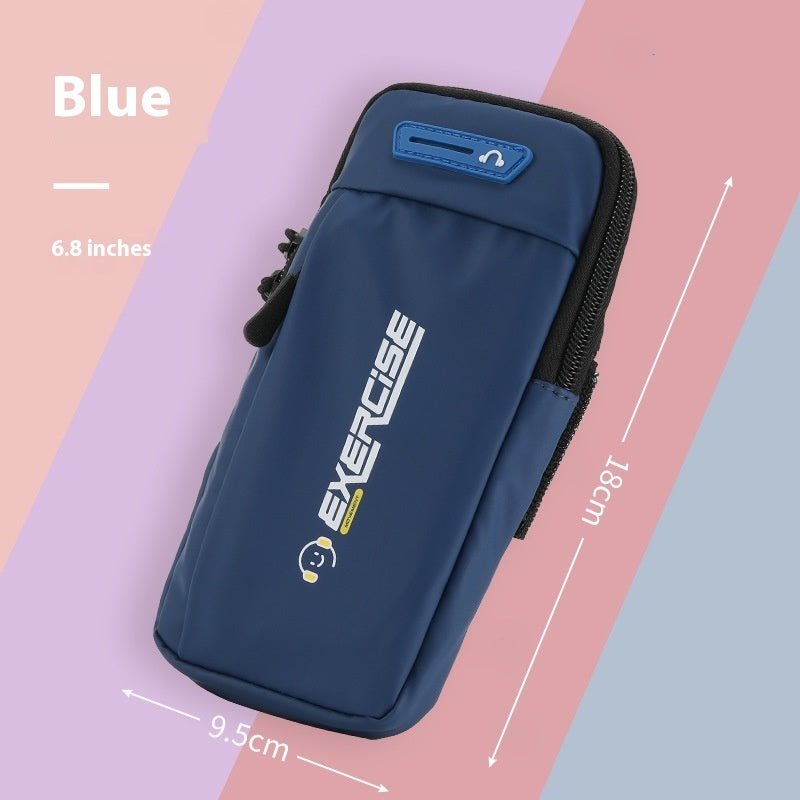 Unisex 6.8 Inch Running Arm Wallet Bag For Phone Lightweight Breathable Wrist Sleeve Outdoor Sports - Muliva