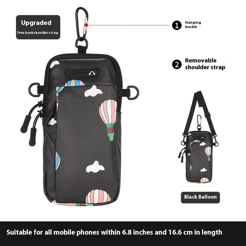 Unisex 6.8 Inch Running Arm Wallet Bag For Phone Lightweight Breathable Wrist Sleeve Outdoor Sports - Muliva