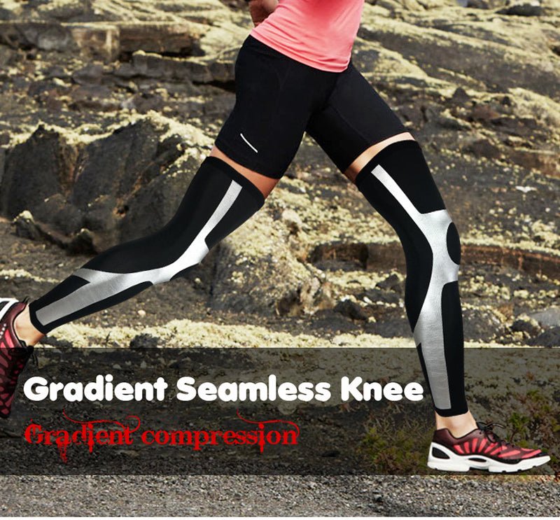 Unisex Compression Leg Warmers And Running Tights For Cycling Basketball Soccer Shinguard Knee Pad Lycra Polyester - Muliva