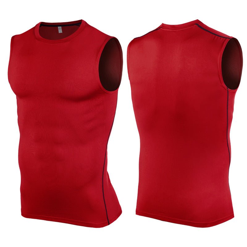Unisex Fitness Gym Sports T Shirt Vest Polyester Breathable Training Vest For Workout - Muliva