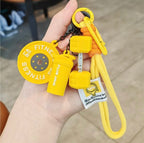 Fitness Keychain Barbell Keychain Silicone Weight Plate Gift For Gym Lovers Weightlifting Enthusiasts