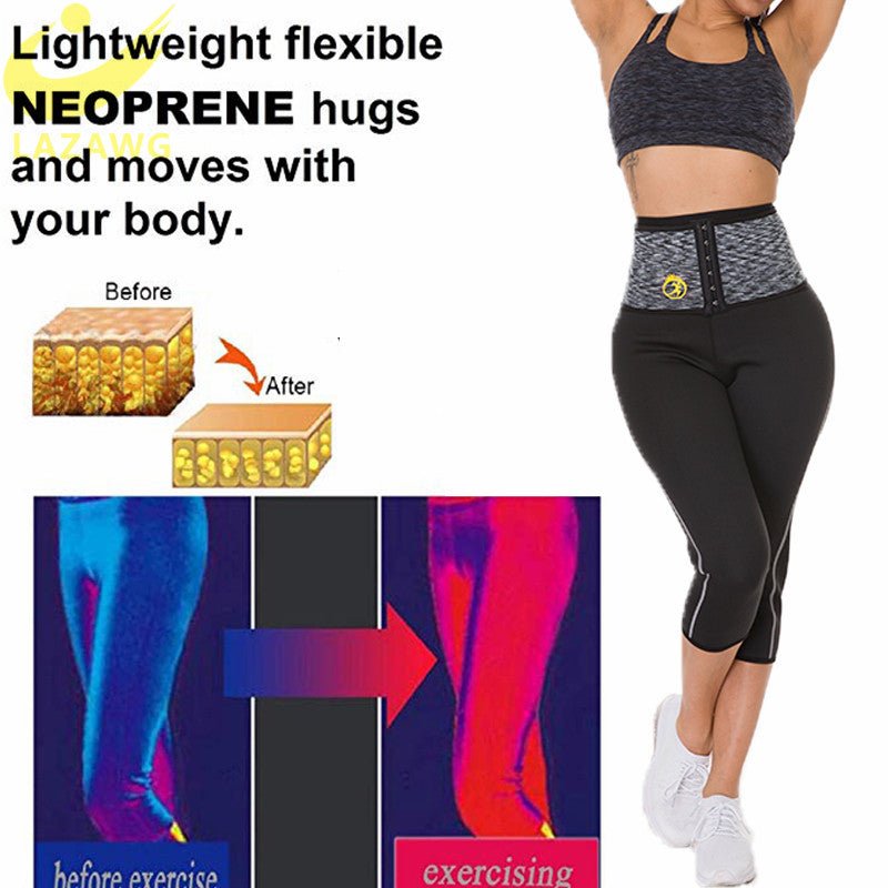Women Compression Waist Sweatpants for Yoga and Fitness High Rise Wide Band Breathable Lycra Athletic Pants - Muliva