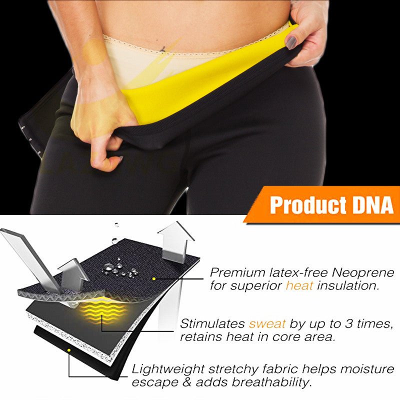 Women Compression Waist Sweatpants for Yoga and Fitness High Rise Wide Band Breathable Lycra Athletic Pants - Muliva