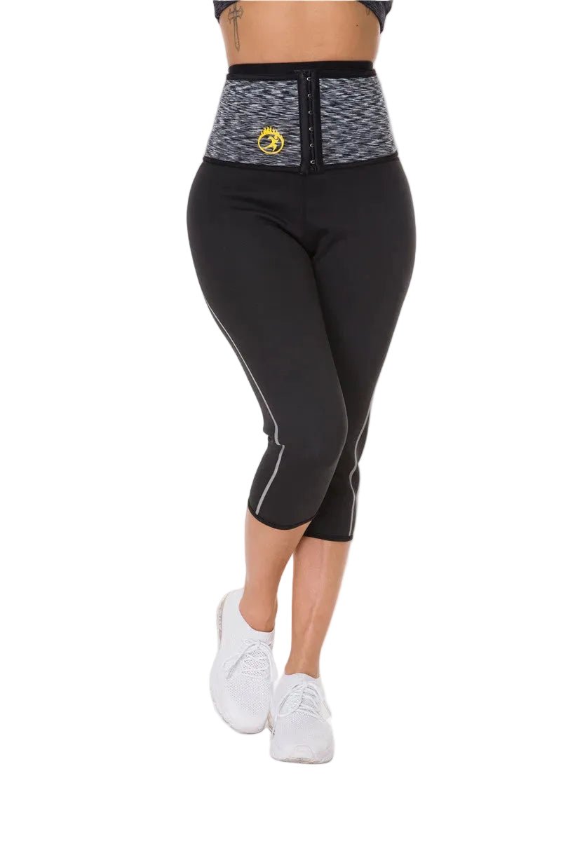 Women Compression Waist Sweatpants for Yoga and Fitness High Rise Wide Band Breathable Lycra Athletic Pants - Muliva